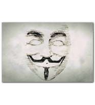Cakatablo V for Vendetta Yazı Görsel MDF Tablo