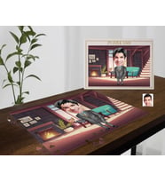 BK Gift Kişiye Özel Baba Tasarımlı 1000 Parça Profesyonel Puzzle-8, 1000 Puzzle, Arkadaşa Hediye