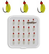 Portfish Kurtcuk Silikon Yem 20 li Paket Renk: Açık Yeşil