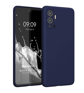 Microsonic Matte Silicone Infinix Hot 12 Kılıf Mor (Lacivert)