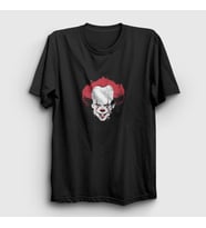 Presmono Unisex Siyah Pennywise Stephen King It T-Shirt 372460tt