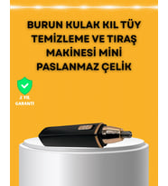 Mey İthalat® USB Şarjlı Sessiz Burun ve Kulak Kılı Temizleme Cihazı