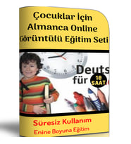 Çocuklar İçin Almanca Online Görüntülü Eğitim Seti