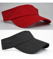 Uv Koruyuculu Unisex Siperlikli Tenisci Şapka 2'li Set (Siyah-Kırmızı)