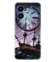 Vivo Y22S Kılıf Silikon Desen Özel Seri Time 1749