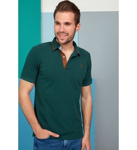 T8563 DEWBERRY ERKEK TSHIRT-HAKİ