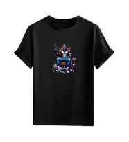 Animasyon Görselli  Unisex (Tshirt) Tişört (Siyah)