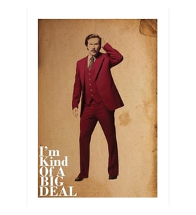 Anchorman Ron Çok Önemli Tablo Ahşap Poster Dekoratif
