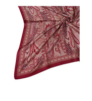 Enba Pamuklu Etnik Desenli Soft Eşarp (Bordo)