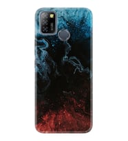 INFINIX Smart 4 5 6 Zero 8 S5 Pro Kılıf Desemli Silikon Red Blue Black Abstact 1386