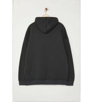Büyük Beden Bol Kapüşonlu Standart Kol Geniş Kesim İçi Polar Sıcak Tutan Nakışlı Sweatshirt (Antrasit)