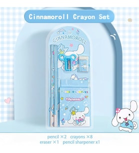 Sanrio Kuromi My Melody Cinnamoroll Kırtasiye Seti 12 Parça Cinnamoroll Kırtasiye Seti