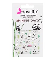 Nascita Cute Panda Tırnak Stickeri - 23