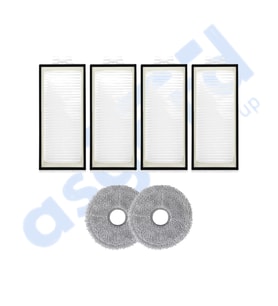 Roborock Q REVO PRO-S-MAXV Uyumlu 4 Filtre 2 Mop PKT-iasgf0000574