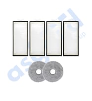 Roborock Q REVO PRO-S-MAXV Uyumlu 4 Filtre 2 Mop PKT-iasgf0000574