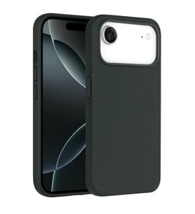 iPhone 17 Air ile Uyumlu Karbon Fiber Desenli Premium K?l?f Kevlar Kenar ?nce ve Hafif Tasar?m Kablosuz ?arj ve MagSafe ile uyumlu Telefon K?l?f? Ye?il
