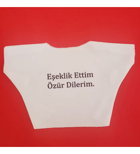 Eşeklik Ettim Yazılı Oyuncak Tişörtü