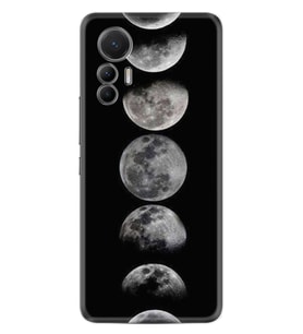 Xiaomi 12 Lite Kılıf Resimli Desenli Baskılı Silikon Great Moons 1354