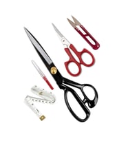 Hodbehod 12" 30.50 cm Siyah Saplı Çelik Somunlu Profesyonel Kumaş Kesim Makası Set