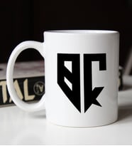 BK Gift Kişiye Özel Monogram Harfli Beyaz Kupa Bardak, Monogram Logo Harf, Monogram, Baş Harfli, Ev ve Ofis Hediyesi-2