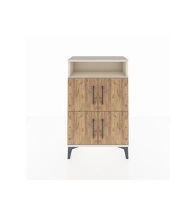 Arges Komodin Tek Raflı 4 Kapaklı 60x30x96 Aytaşı-Çam
