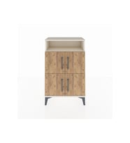 Arges Komodin Tek Raflı 4 Kapaklı 60x30x96 Aytaşı-Çam