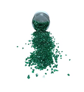 Epoksi Çalışmalarınız İçin Parlak Cam Kırıkları 2-4 mm ZÜMRÜT YEŞİL 100 gr