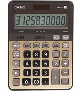Casio DS-1B-GD-W-DH Hesap Makinesi Desktop