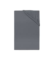 Penye Tek Kişilik Lastikli Çarşaf Koyu Gri 100*200