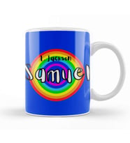 Samuel L Jackson Retro Rainbow Style Kupa Bardak Porselen