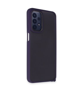 Samsung Galaxy A23 4g Kılıf Elegant Kapak - Derin Mor