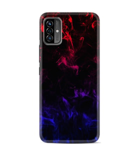 Reeder P13 Pro Max Lite 2022 Kılıf Silikon Desen Boyun Askılı Blue Red Fire 1637