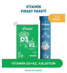 2’li -Vitago Vitamin D3 Sprey+Vitago ProKalsiyum Tablet