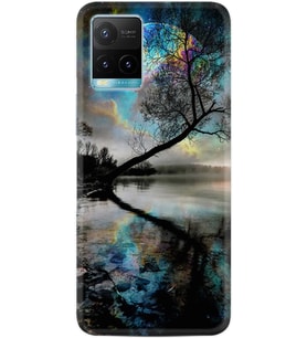 Vivo Y21a Kılıf Resimli Desenli Silikon Platinium Series Dream World 1839