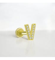 Glorria Altın V Harfi Tragus Piercing