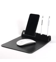 İsme Özel Suni Deri Lüx Tasarım Mouse Pad (Siyah)