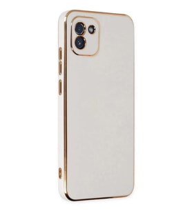 Galaxy A03 Kılıf Volet Silikon - Beyaz