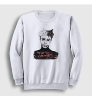 Presmono Unisex Beyaz Hate XXXTentacion Sweatshirt 47943tt