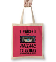 Sarcasm Funny Anime And Manga Otaku Lover Gift Bez Çanta Uzun Saplı