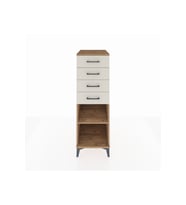 Kronos Dolap Tek Raflı 4 Çekmeceli 44x59x134 Çam-Aytaşı