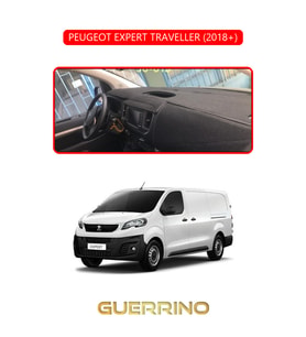 PEUGEOT EXPERT TRAVELLER 2018+TORPİDO KORUMA HALISI KIRMIZI KENAR