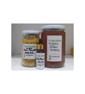 Doğal Arı Poleni 200gr+doğal Çiçek Balı 850gr+ Propolis