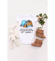 Unisex Bebek Bütün Gece Annem Uyutmadı Baskılı Body Zıbın
