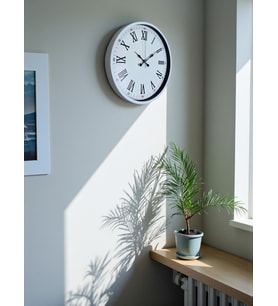 36 Cm Beyaz Roman Rakamlı Duvar Saati (Standart)