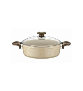 Safran Granit Tencere Basık Pilav Tenceresi 28 CM