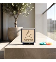 Coffee Figürlü Şık Dekoratif Obje, Kahve Severler İçin Özel Bir Seçim 10x10 cm