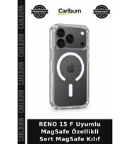 RENO 15 F Uyumlu MagSafe Özellikli Sert MagSafe Kılıf Mobil Aksesuar Telefon Kabı Modern Kapak