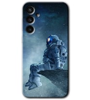 Galaxy S23 FE Kılıf HD Desen Baskılı Arka Kapak - Astronot Yalnızlığı