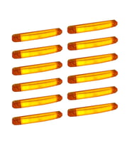 12 Adet Neon Parmak Led Lamba Slim Model Turuncu 12-24 Volt