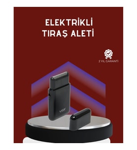 Mey İthalat® USB Şarjlı Erkek Tıraş Makinesi Cilt Dostu ve Kompakt Tasarım